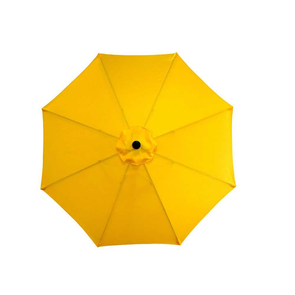 American Maid Aluminum Yellow Umbrella With Crank, 9 Feet -- 4 Per Case
