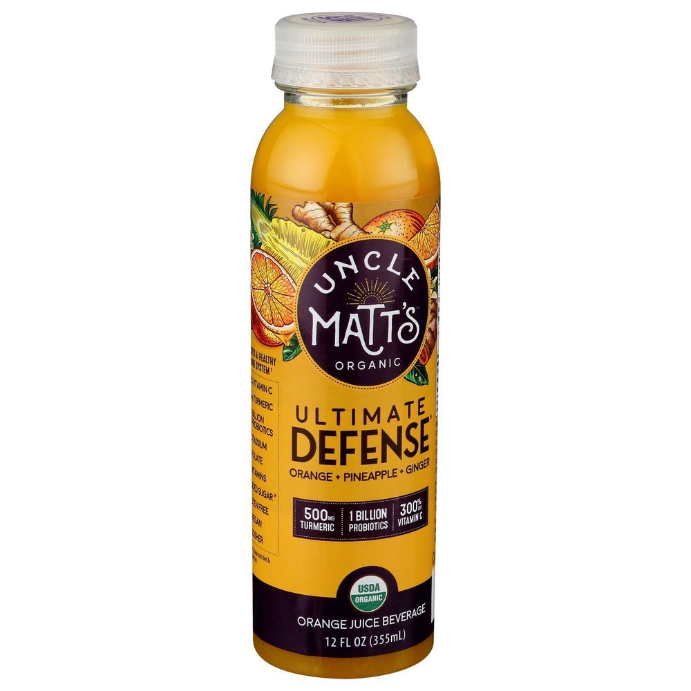 Uncle Matt's Organic Turmeric Orange Juice Beverage, 12 Fluid Ounce -- 6 Per Case