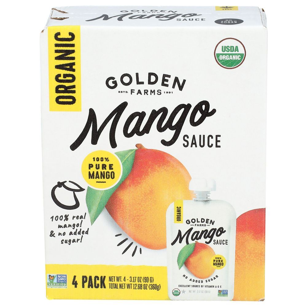 Golden Farms Organic Mango Sauce, 12.68 Ounce -- 6 Per Case