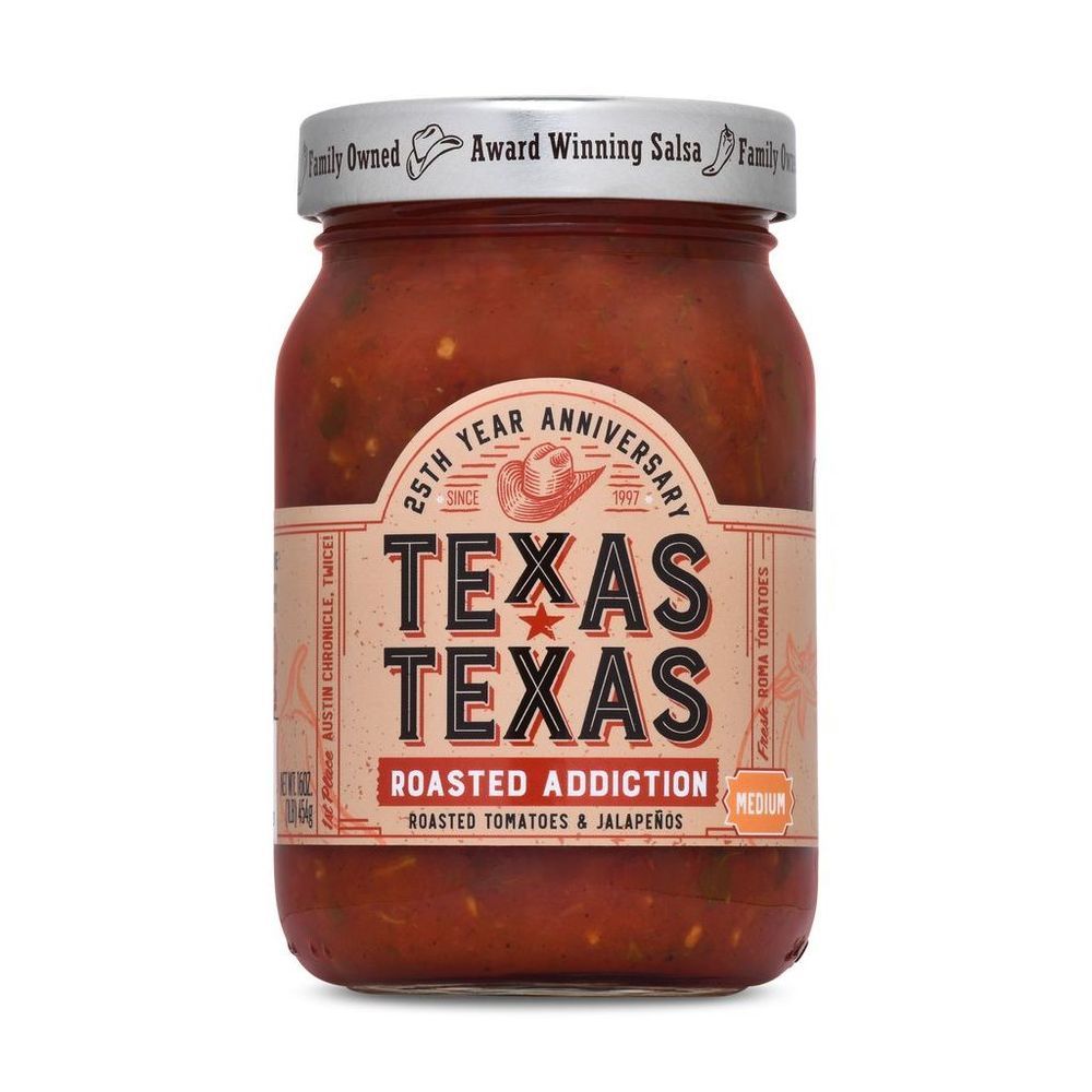 Texas Texas Roasted Addiction Medium Salsa, 16 Ounce -- 6 Per Case