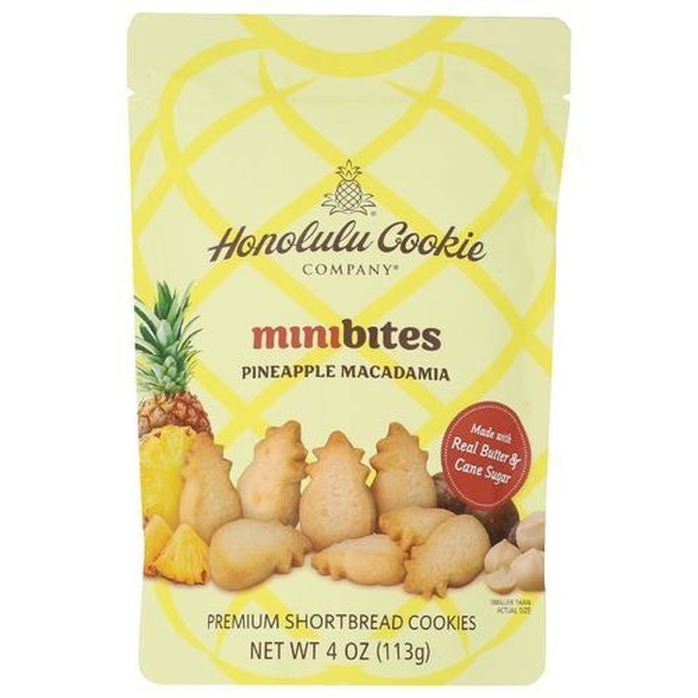 Honolulu Cookie Pineapple Macadamia Shortbread Cookie, 4 Ounce -- 8 Per Case