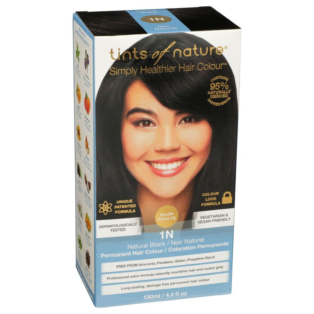 Tints Of Nature 1n Natural Black Hair Color, 4.4 Fluid Ounce
