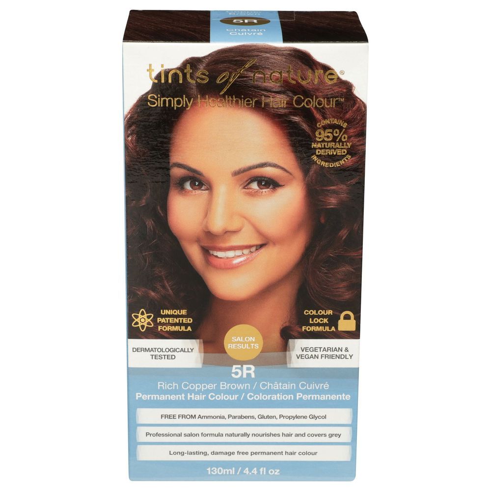 Tints Of Nature 5r Rich Copper Brown Hair Color, 4.4 Fluid Ounce