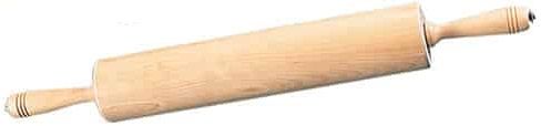 American Metalcraft Light Brown Birch Wood Rolling Pin And Pie Roller, 15 Inch