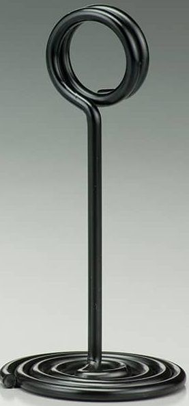 American Metalcraft Black Stainless Steel Swirl Base Number Stand, 2 Inch Dia. X 1-1/2 Inch