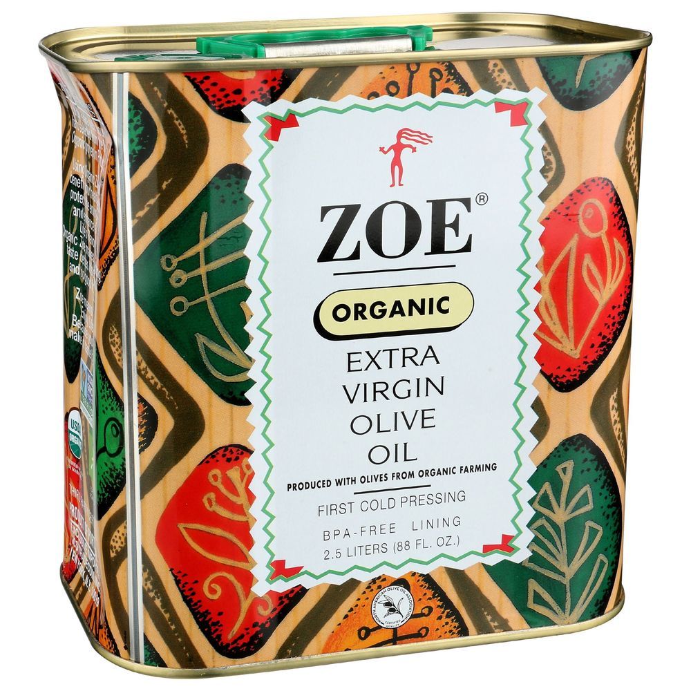 Zoe Organic Extra Virgin Olive Oil, 2.5 Liter -- 4 Per Case