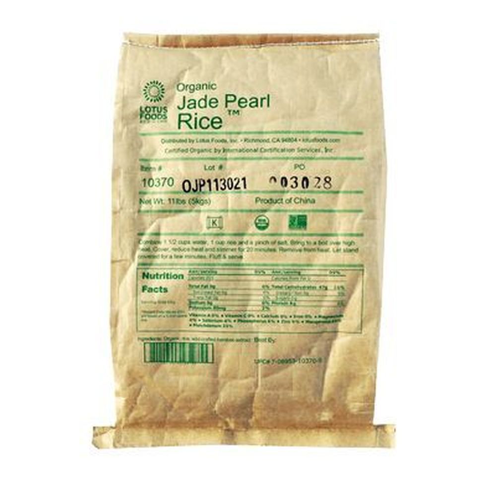 Lotus Foods Organic Jade Pearl Rice, 11 Pound