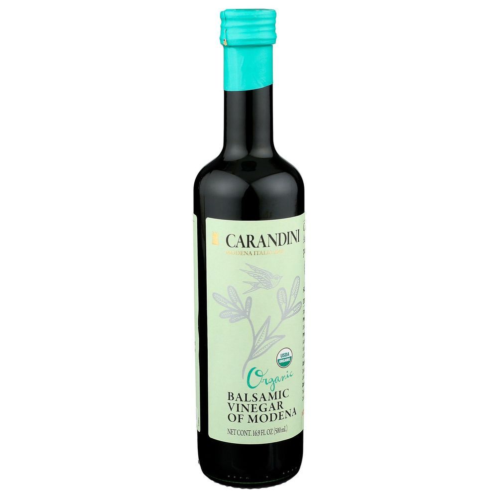 Carandini Silver Leaf Organic Balsamic Vinegar Of Modena, 16.9 Fluid Ounce -- 6 Per Case