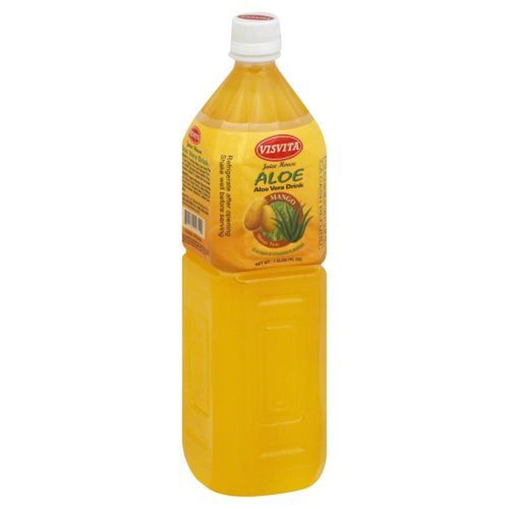 Visvita Mango Flavor Aloe Vera Drink, 1.5 Liter -- 12 Per Case