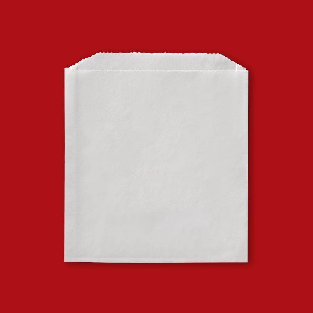 Fischer Plain Grease Resistant Sandwich Bag, 6 X 3/4 X 6 1/2 Inch, 1000 Count -- 8 Per Case