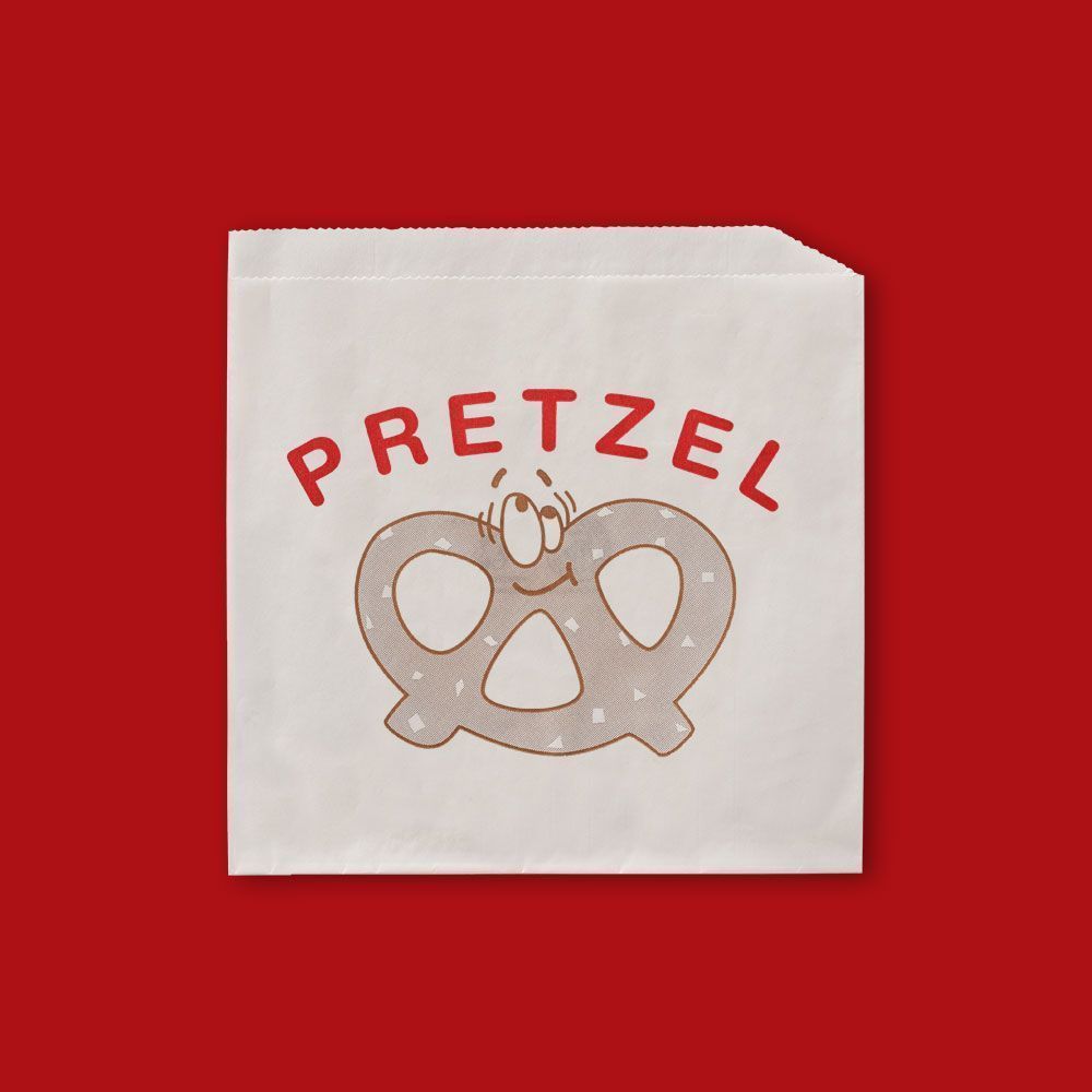 Fischer Printed Double Open Pretzel Bag, 6 3/4 X 7 Inch -- 2000 Per Case