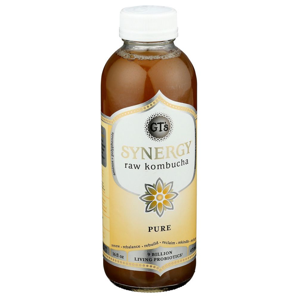 Gt's Organic Synergy Pure Kombucha, 16 Fluid Ounce -- 12 Per Case