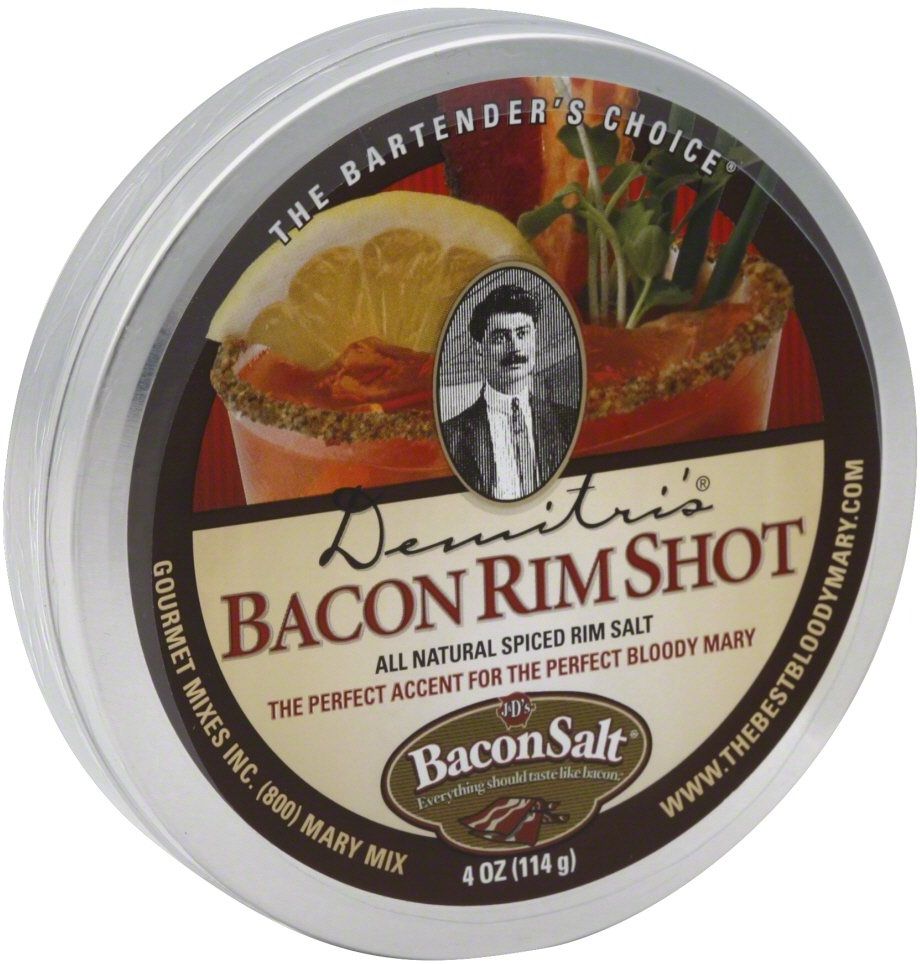 Demitri's Bacon Flavored Rim Salt, 4 Ounce -- 8 Per Case