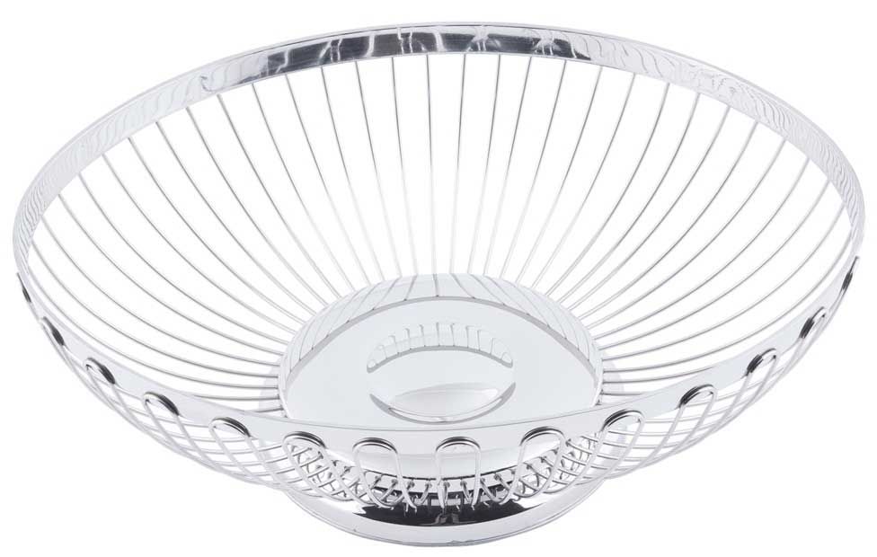 Tablecraft Regent 18-8 Stainless Steel Oval Serving Basket, 11 X 8.25 X 3.75 Inch