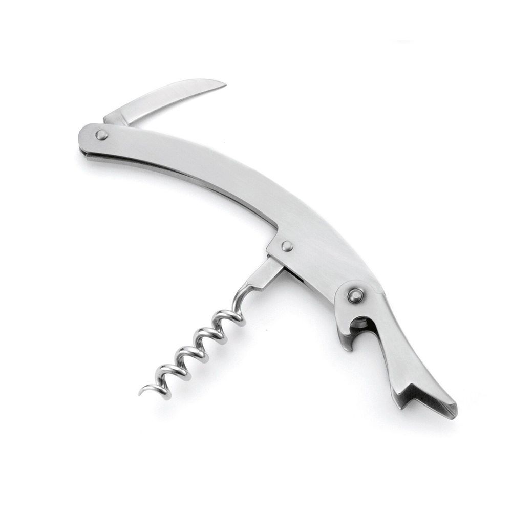 Tablecraft 18-0 Stainless Steel Curved Blade Premium Waiters Corkscrew, 4.4 X 0.5 X 1.25 Inch -- 6 Per Case