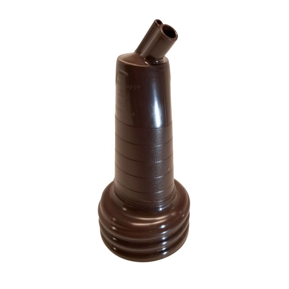 Tablecraft Pourmaster Brown High Density Polyethylene Replacement Neck With Integrated Spout Fits N32a Pourer, 3.5 X 3.5 X 8.25 Inch