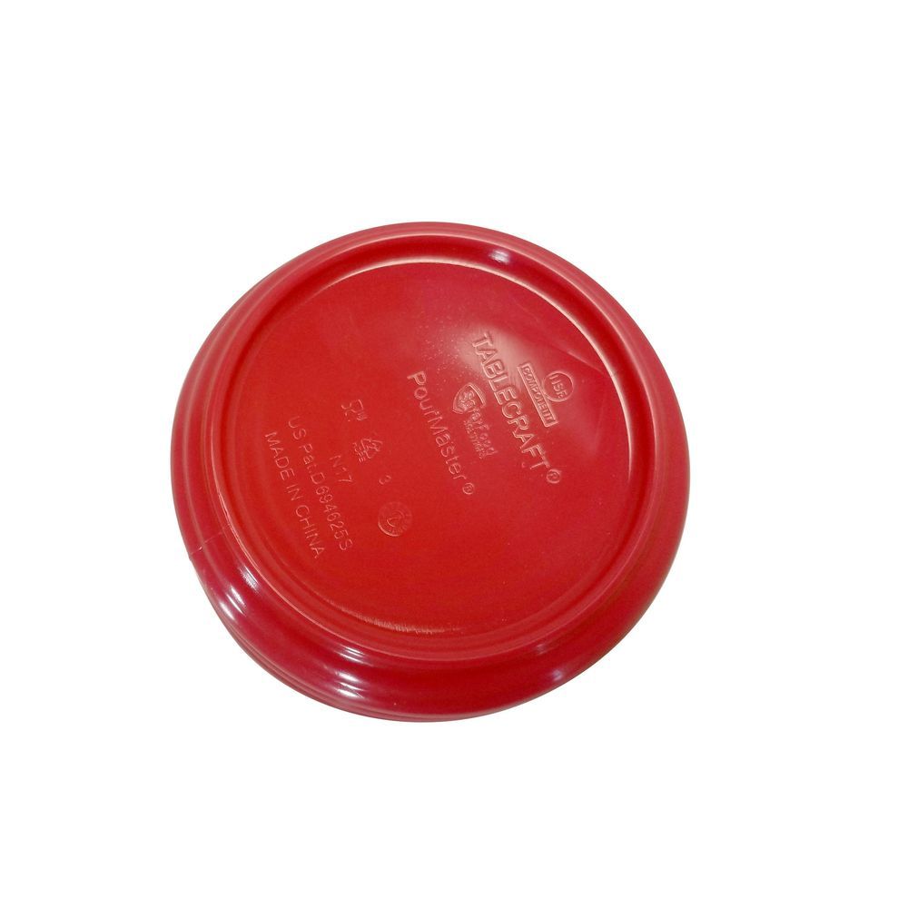 Tablecraft Pourmaster High Density Polyethylene Red Replacement Cap Fits N32a, N32va, N32lpa, N32r Pourer, 3.625 X 3.625 X 1.625 Inch