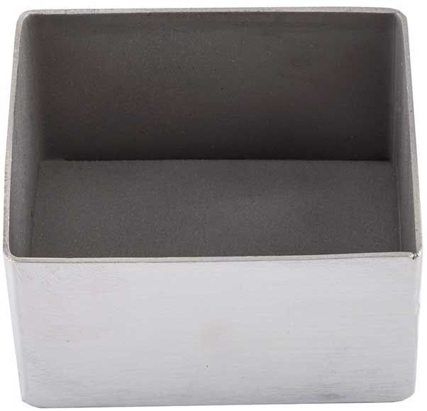 Tablecraft Brushed Stainless Steel Premium Rectangular Sugar Packet Holder, 3.125 X 2.625 X 1.8125 Inch