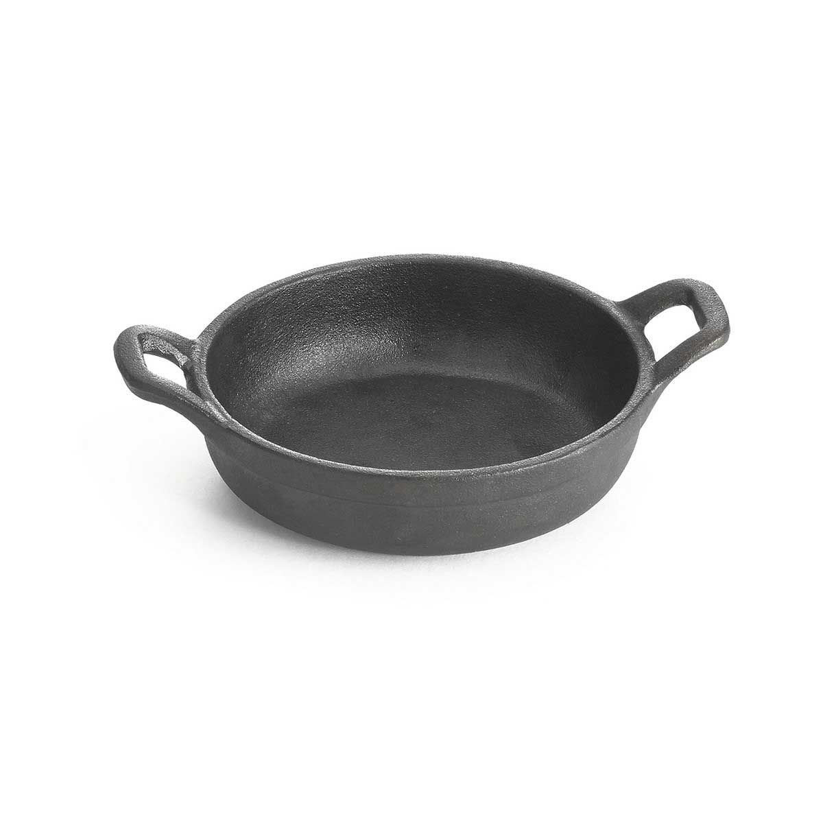 Tablecraft Cast Iron Cookware Round Mini Server With Handles, 8 Ounce Capacity