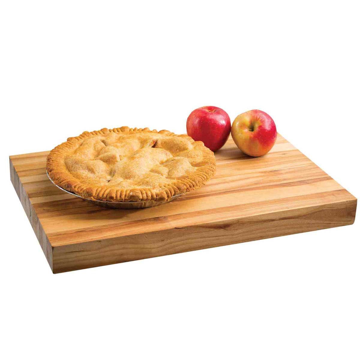 Tablecraft Birchwood Butcher Board Chopping Block, 18 X 12 X 1.75 Inch