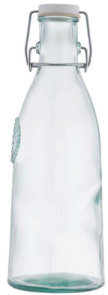 Tablecraft Authentic Collection Recycled Green Glass Resealable Bottle, 1 Liter Capacity -- 6 Per Case