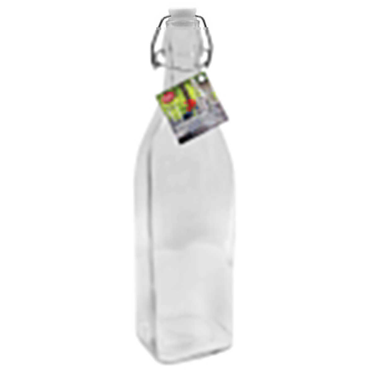 Tablecraft Prima Collection Resealable Glass Bottle, 34 Ounce Capacity -- 12 Per Case