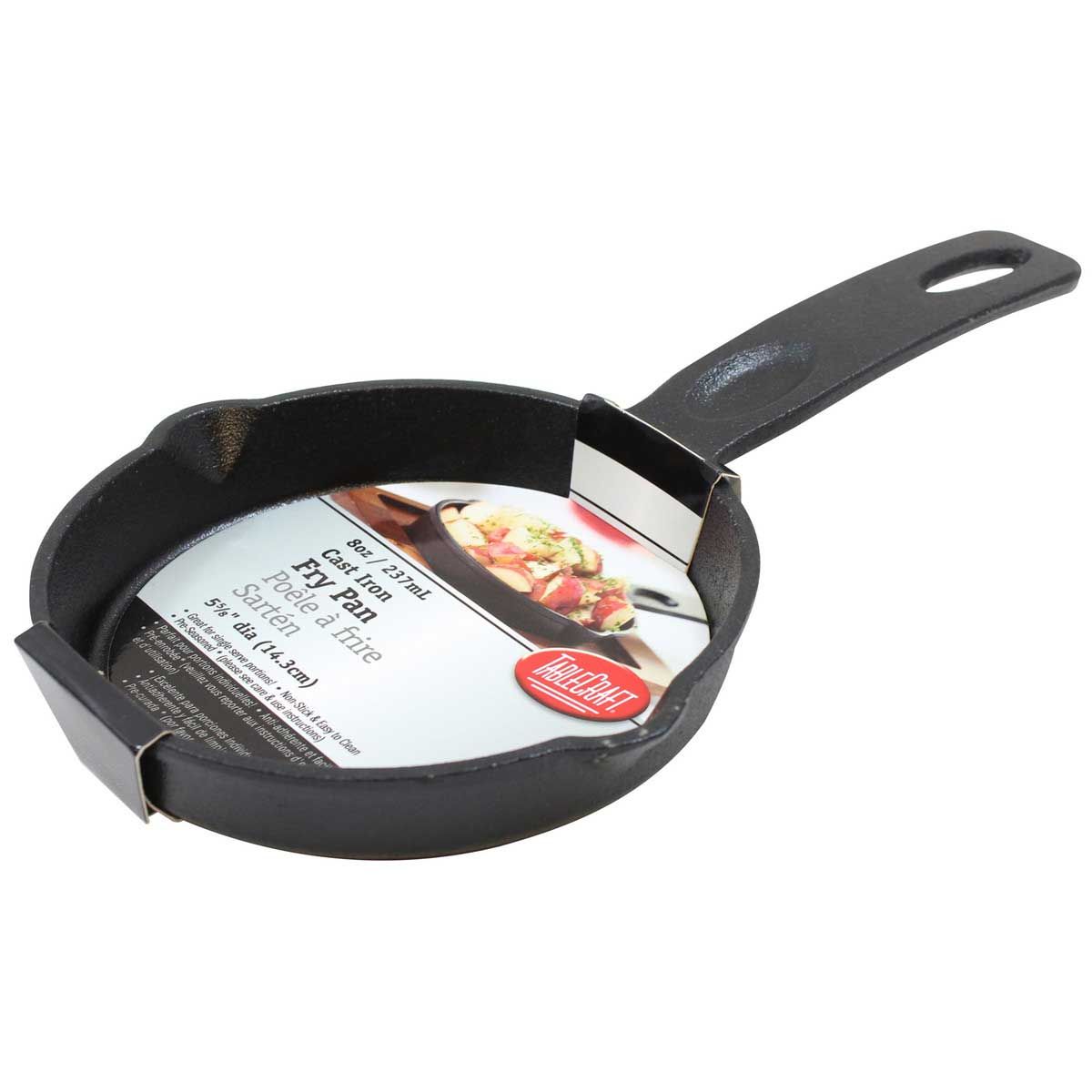 Tablecraft Cast Iron Cookware Round Mini Skillet, 10.375 X 6.125 X 1.25 Inch