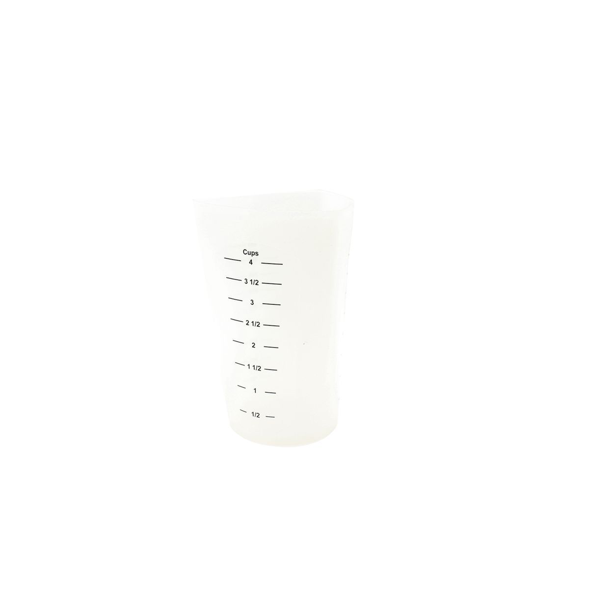 Tablecraft Silicone Flexible 4 Cup Measuring Cup, 4.75 X 4.75 X 7.25 Inch