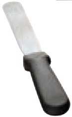 Tablecraft Stainless Steel Icing Spatula With Black Polypropylene Handle, 6 Inch