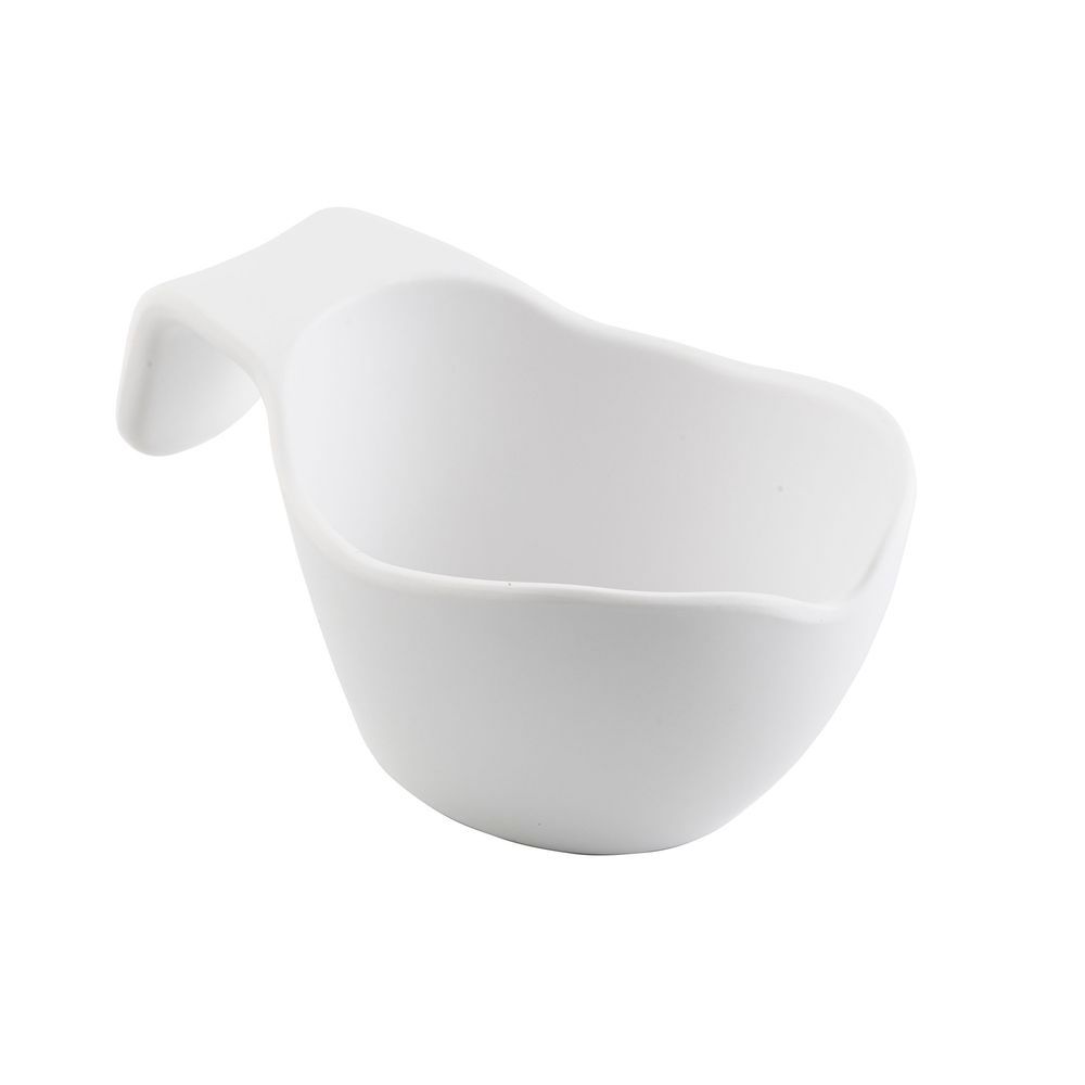 Tablecraft White Melamine Stackable Sauce Boat, 3 Ounce Capacity -- 20 Per Case