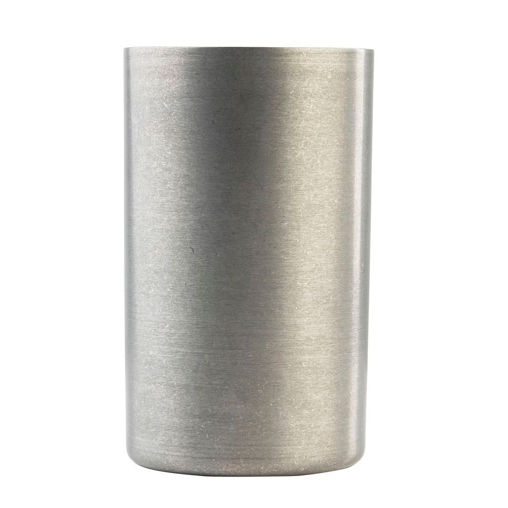 Tablecraft Stainless Steel Vintage Finish Round Double Wall Wine Cooler, 4.75 X 4.75 X 7.875 Inch