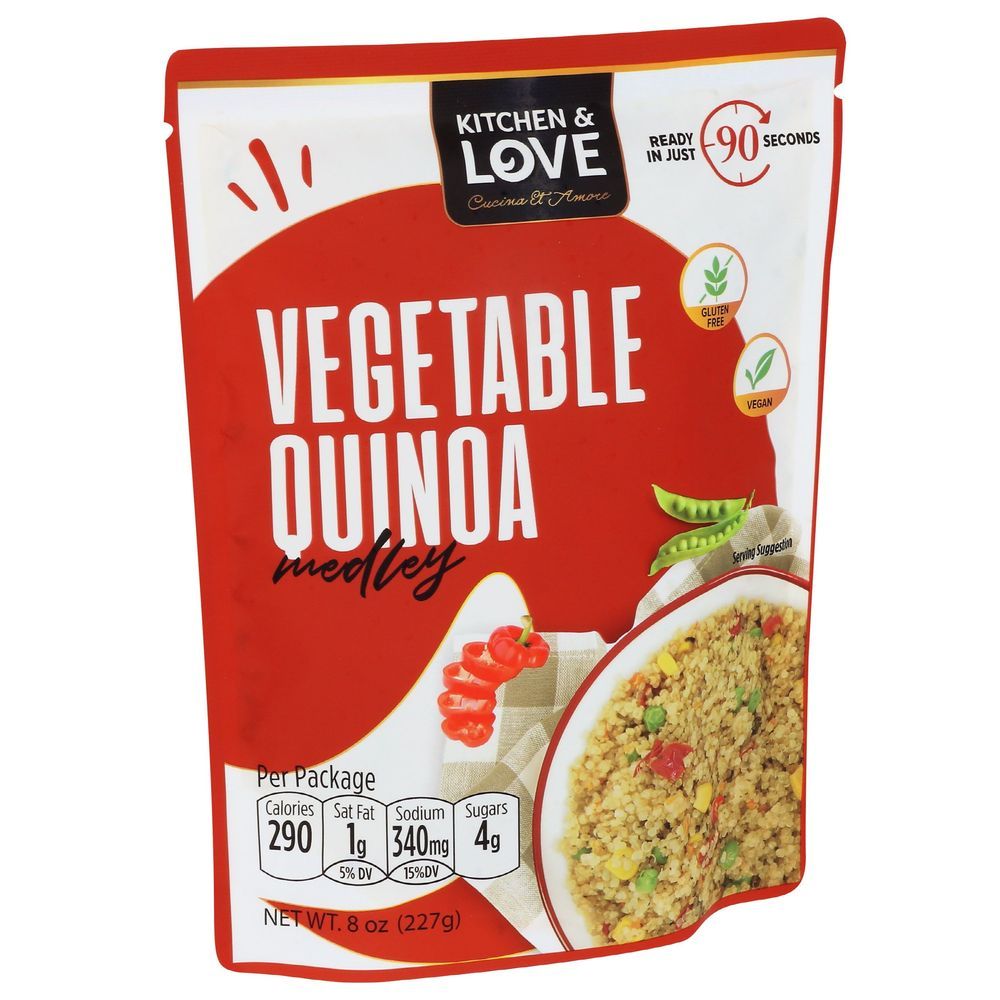Kitchen And Love Golden Vegetable Quinoa Medley, 8 Ounce -- 6 Per Case