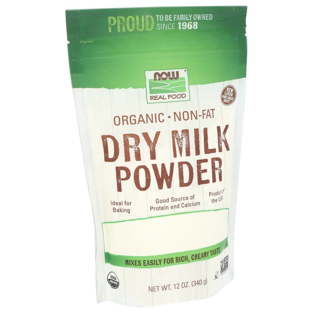 Now Organic Nonfat Milk Powder, 12 Fluid Ounce -- 12 Per Case