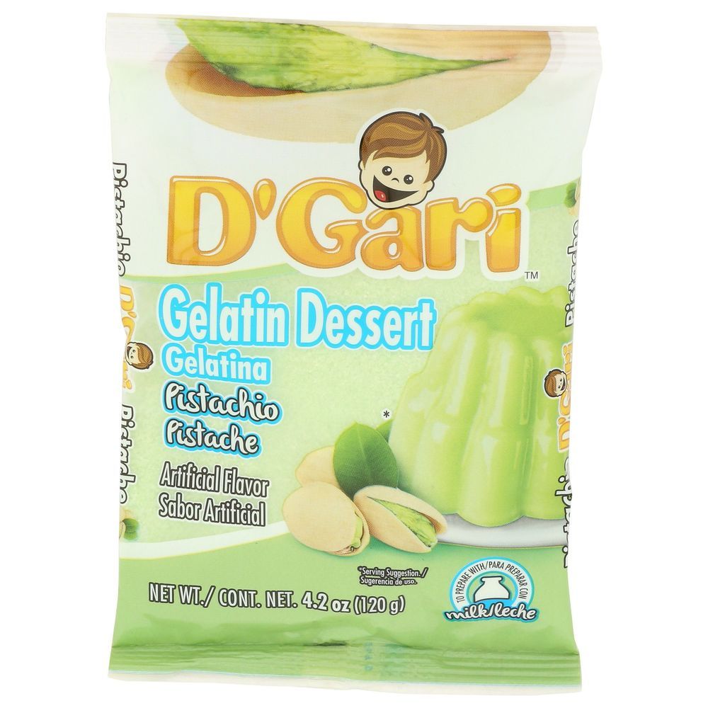 Dgari Pistachio Gelatina, 4.2 Ounce -- 24 Per Case