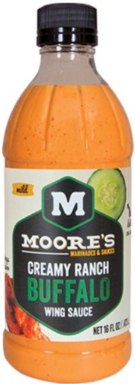 Moore's Creamy Ranch Buffalo Wing Sauce, 16 Ounce -- 6 Per Case