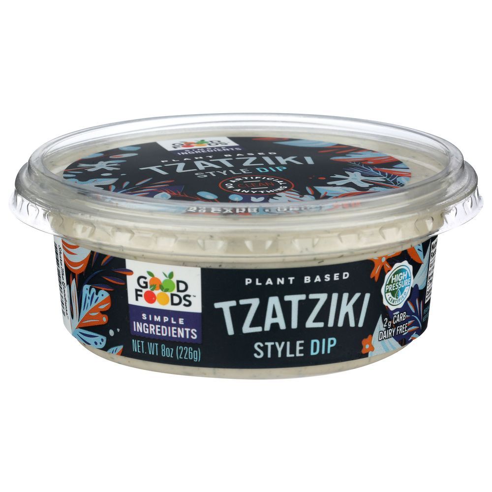 Good Foods Plant Based Tzatziki Style Dip, 8 Ounce -- 8 Per Case