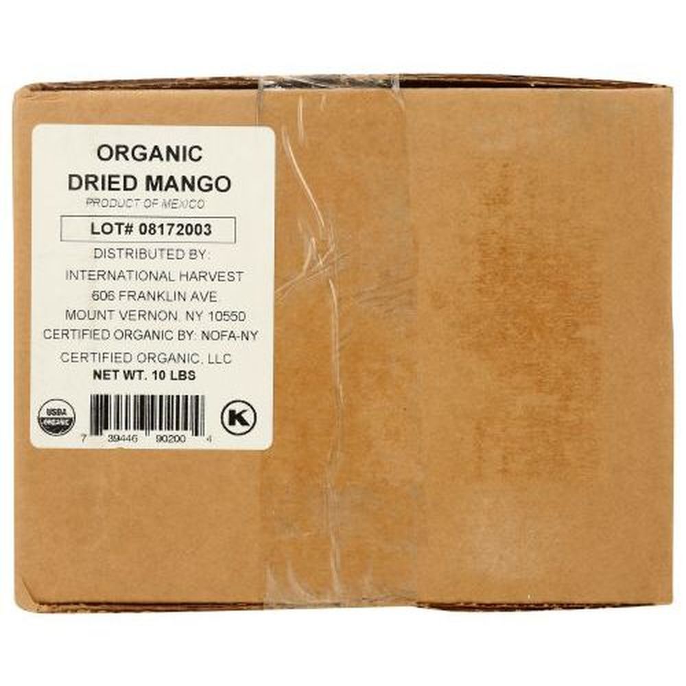 International Harvest Organic Dried Mango, 10 Pound