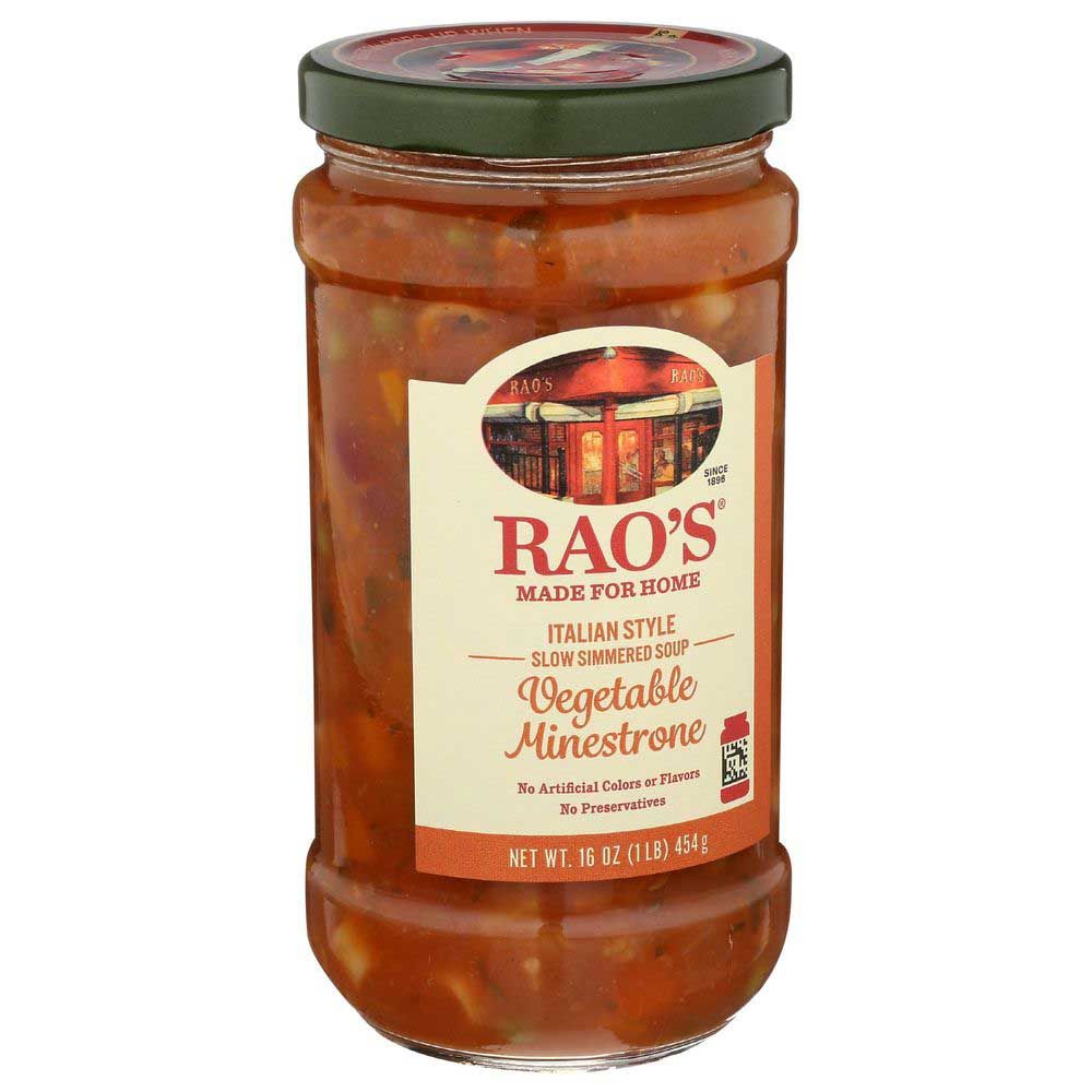 Rao's Vegetable Minestrone Italian Style Slow Simmered Soup, 16 Ounce -- 6 Per Case
