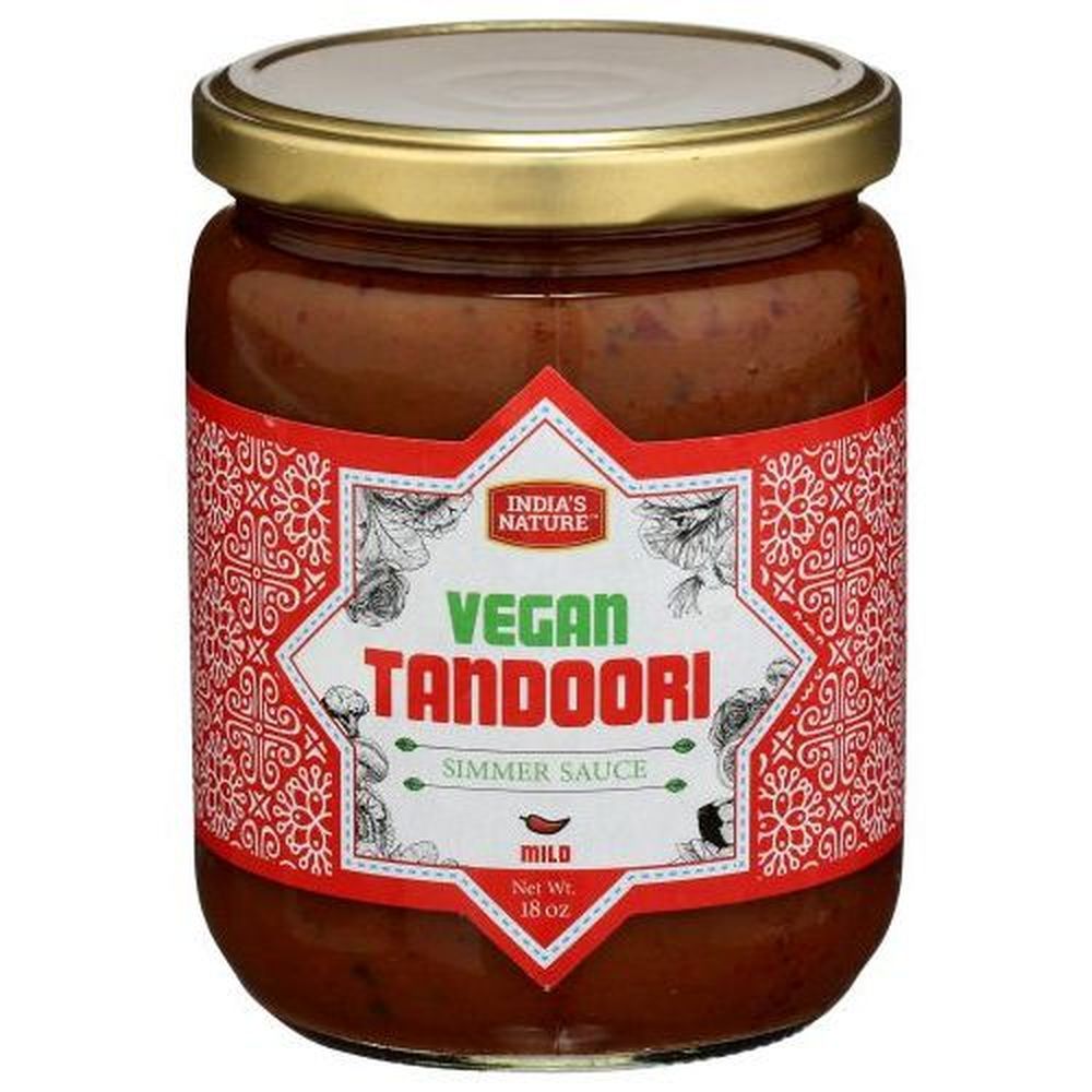 India's Nature Vegan Tandoori Simmer Sauce, 18 Ounce -- 12 Per Case