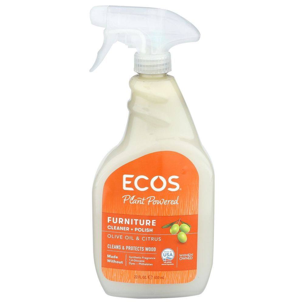Ecos Olive Oil And Citrus Furniture Cleaner Plus Polish, 22 Ounce -- 6 Per Case