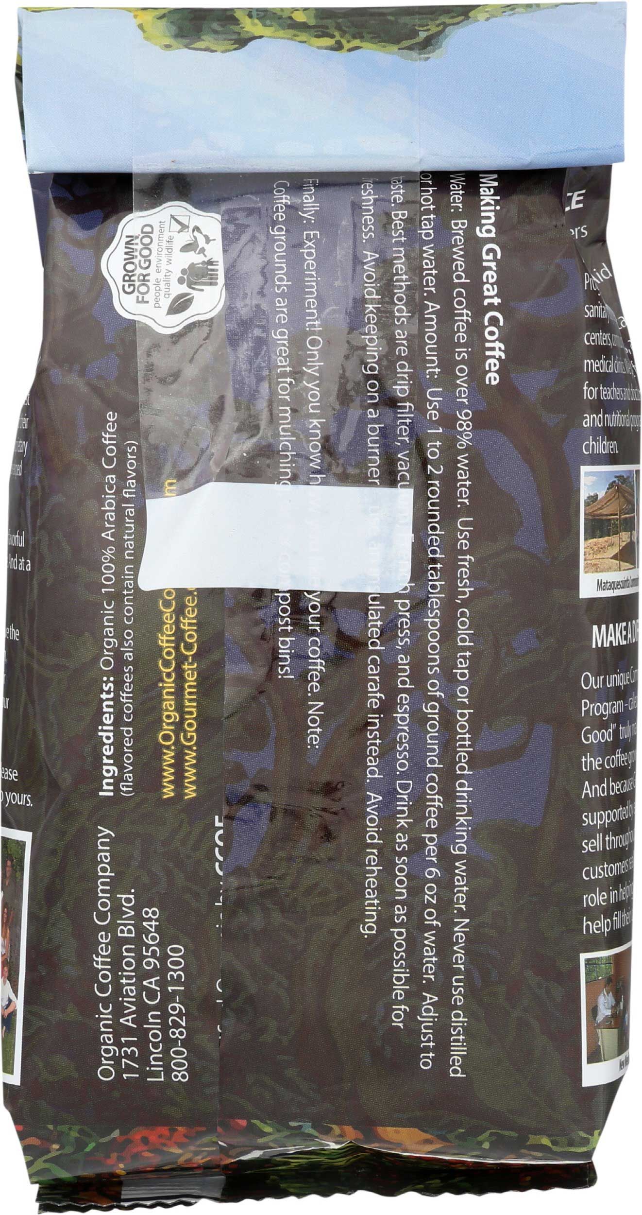 The Organic Coffee Organic Breakfast Blend Ground Coffee, 12 Ounce -- 6 Per Case