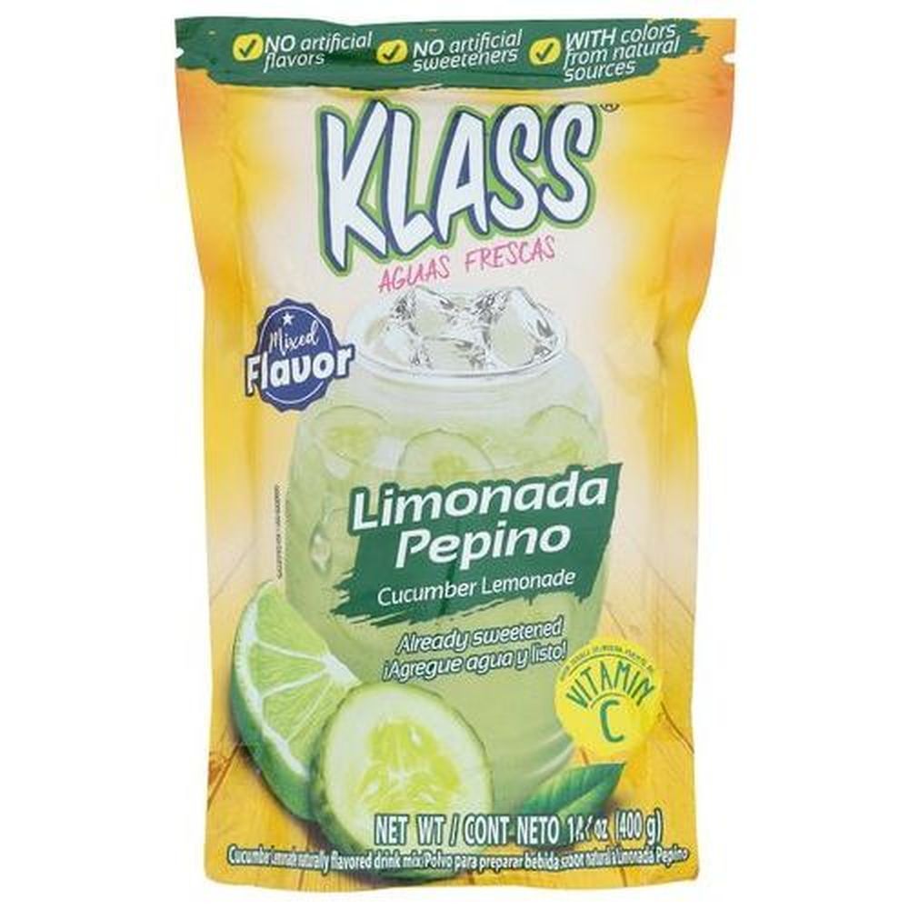 Klass Limonada Pepino Drink Mix, 14.1 Ounce -- 6 Per Case
