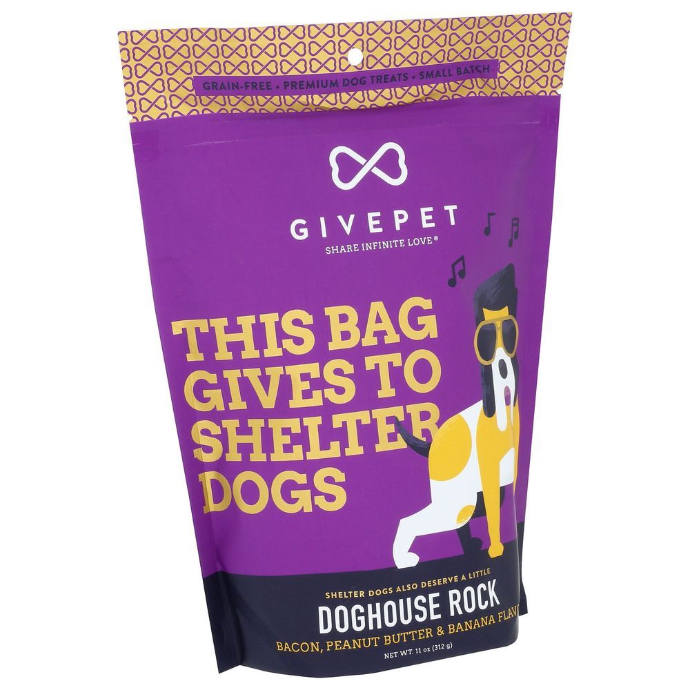 Givepet Doghouse Rock Dog Treat, 11 Ounce -- 12 Per Case
