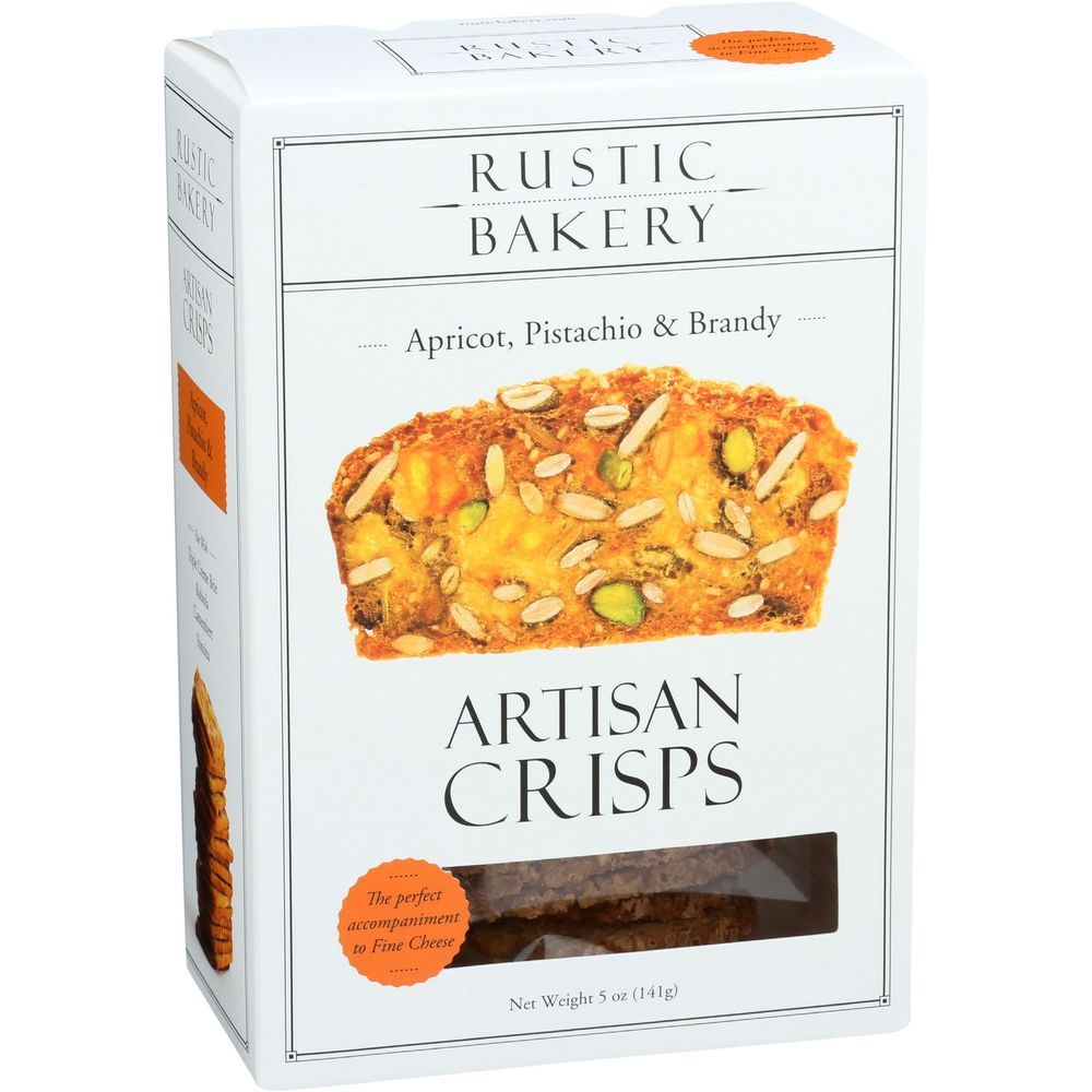 Rustic Bakery Apricot Pistachio And Brandy Artisan Crisps, 5 Ounce -- 12 Per Case