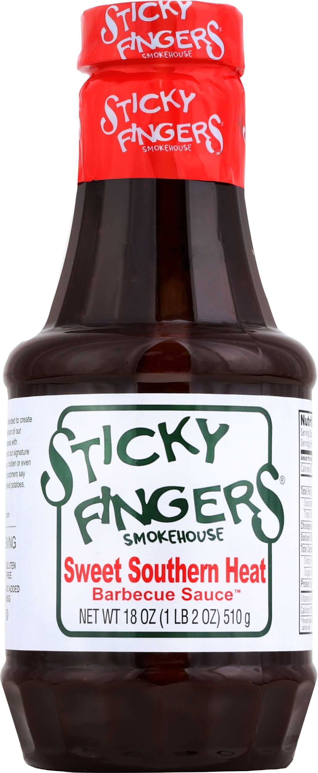 Sticky Fingers Smokehouse Sweet Southern Heat Barbecue Sauce, 18 Ounce -- 6 Per Case
