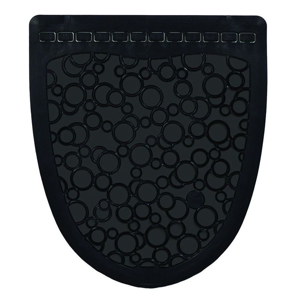 Fresh Products P-shield Black / Black Urinal Mat -- 6 Per Case