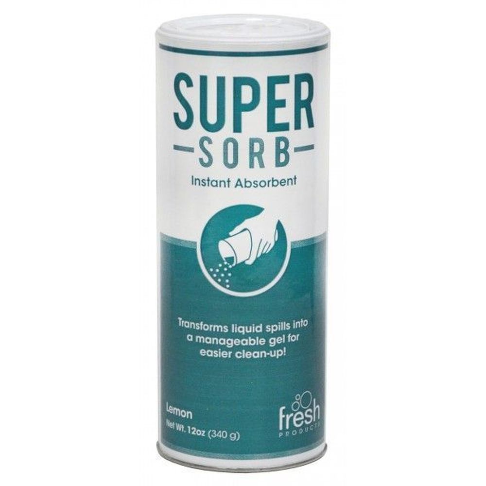 Fresh Products Super-sorb Lemon Scent Instant Absorbent, 12 Ounce -- 6 Per Case