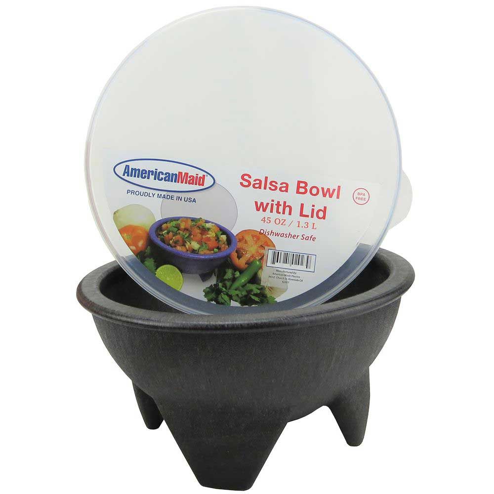American Maid 2 Piece Large Salsa Bowl With Lid, 45 Ounce Capacity -- 2 Per Case