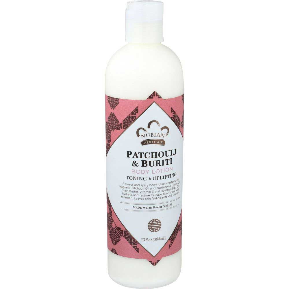 Nubian Heritage Patchouli And Buriti Body Lotion, 13 Fluid Ounce