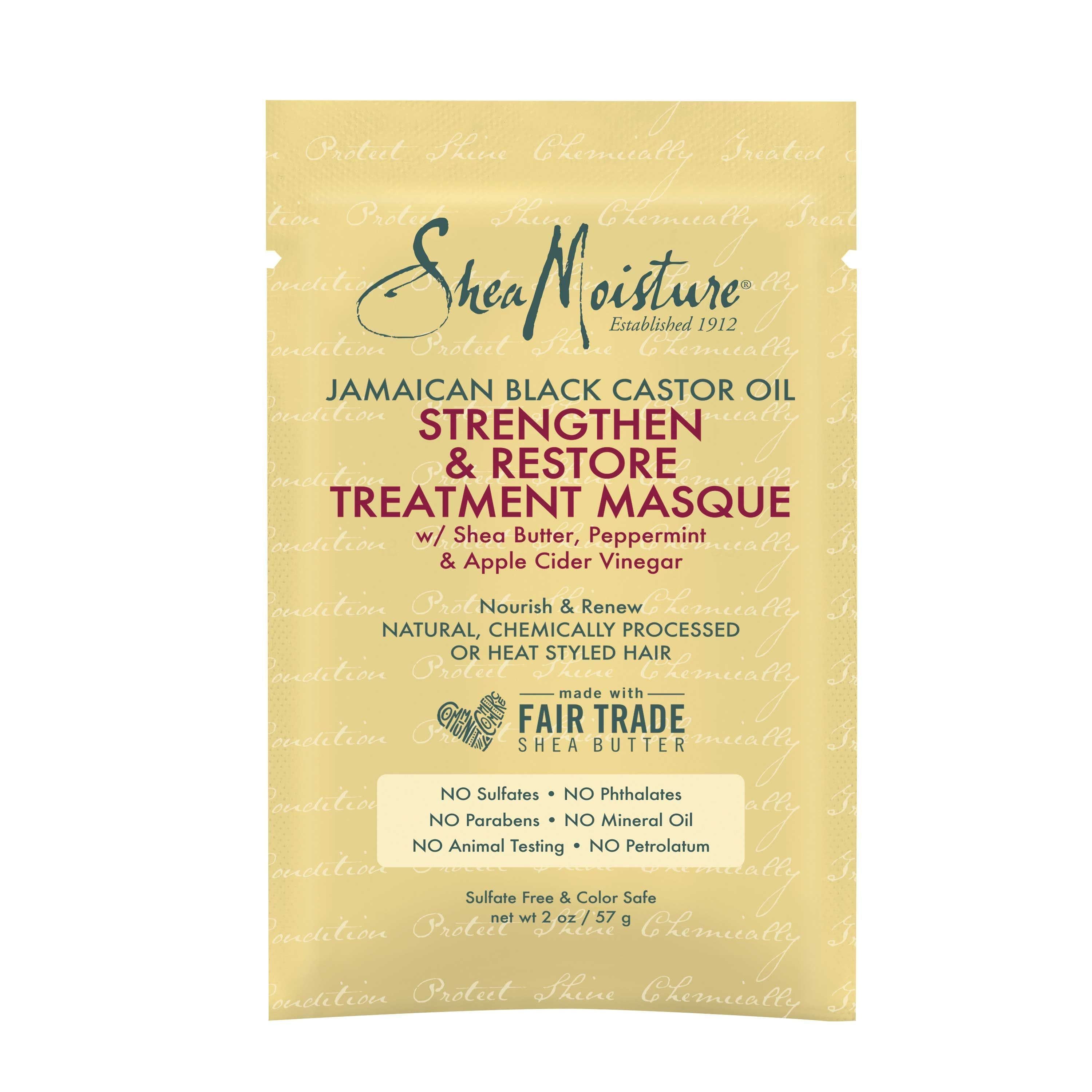 Shea Moisture Masque Strengthen And Restore Jamaican Black Castor Oil Treatment, 2 Ounce -- 24 Per Case